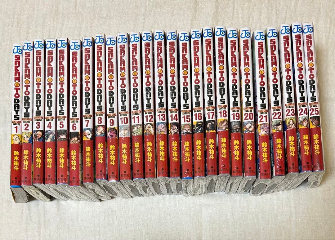 【全巻初版】SAKAMOTODAYS 全25巻初版シュリンク付き　一巻のみ開封品