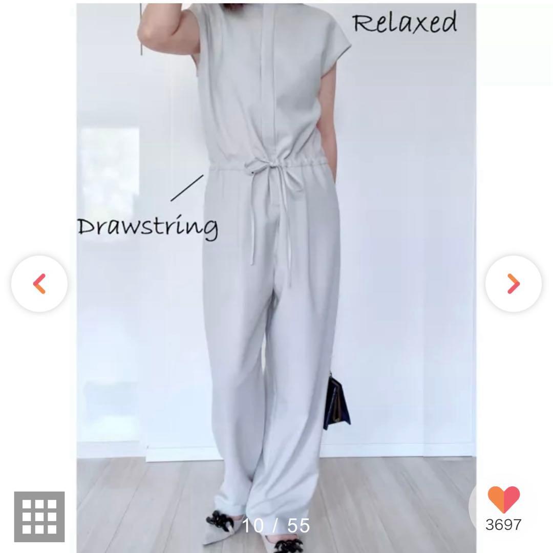 新品未使用　M7days 脚長見えオールインワン　アイスグレー　1