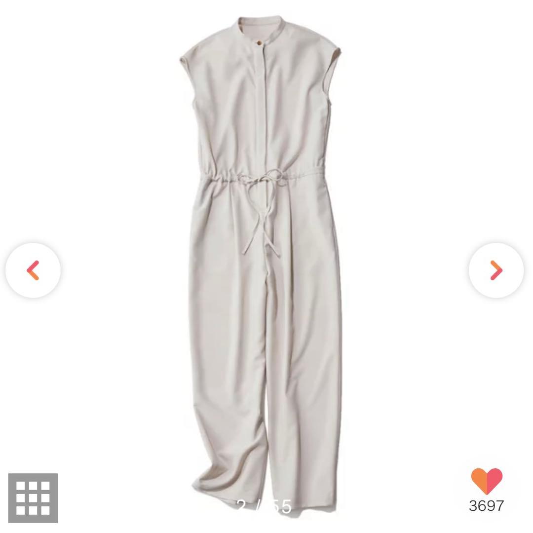 新品未使用　M7days 脚長見えオールインワン　アイスグレー　1