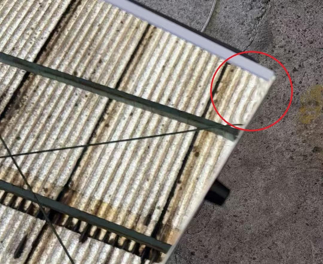 【中古】スタンドミラー 壁掛け 割れない鏡 幅100x160cm 白色 22番