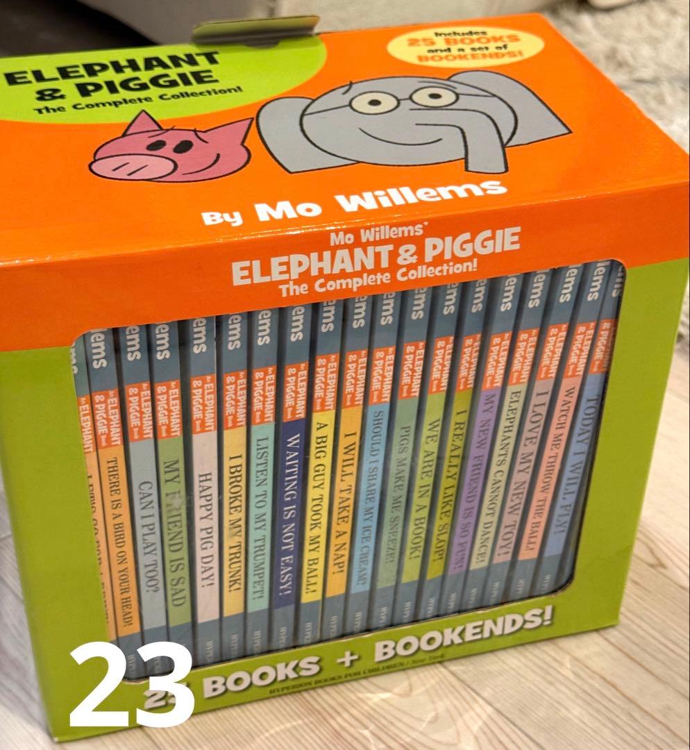 【Mo Willems】Elephant & Piggieシリーズ英語原作23冊