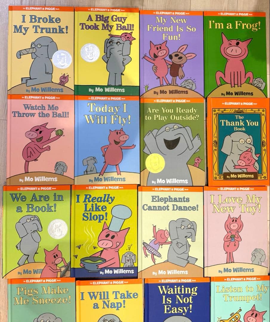 【Mo Willems】Elephant & Piggieシリーズ英語原作23冊