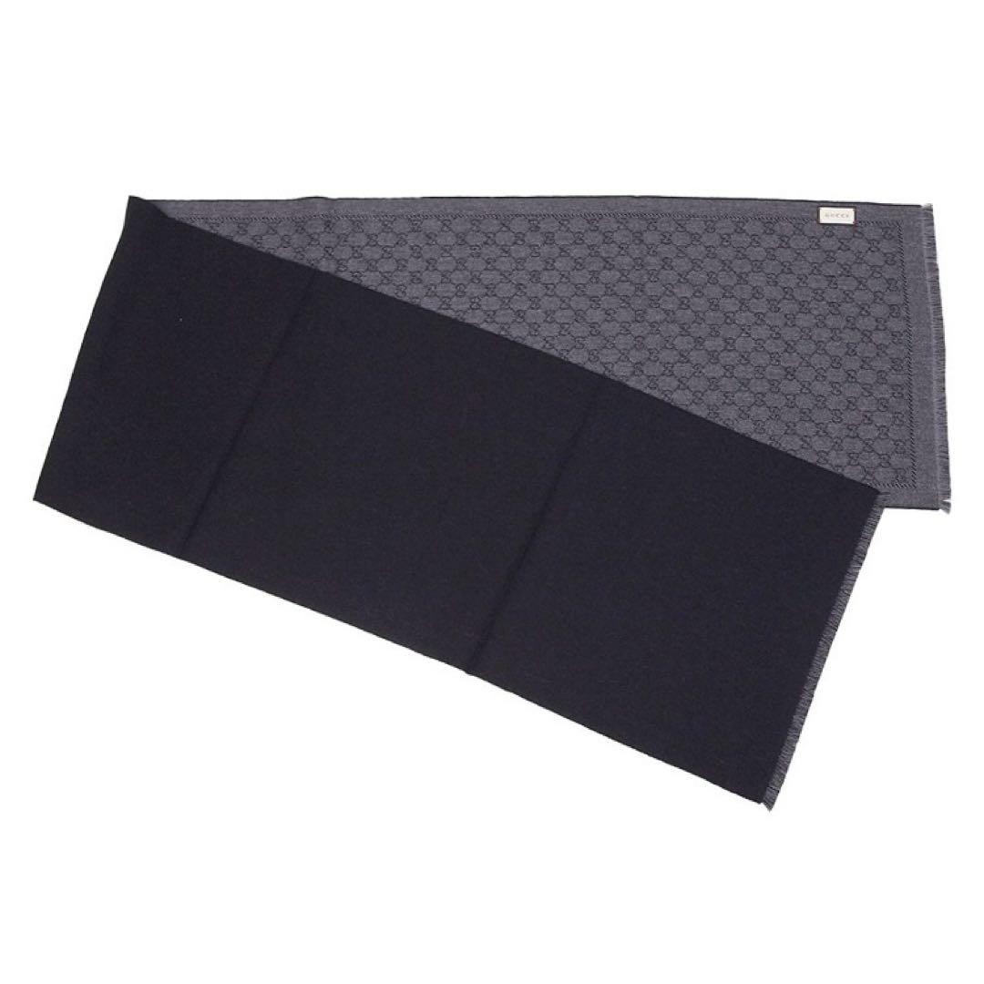 新品正規✨GUCCIマフラー✨グッチマフラー❗️箱紙袋セット　グッチ　メンズ