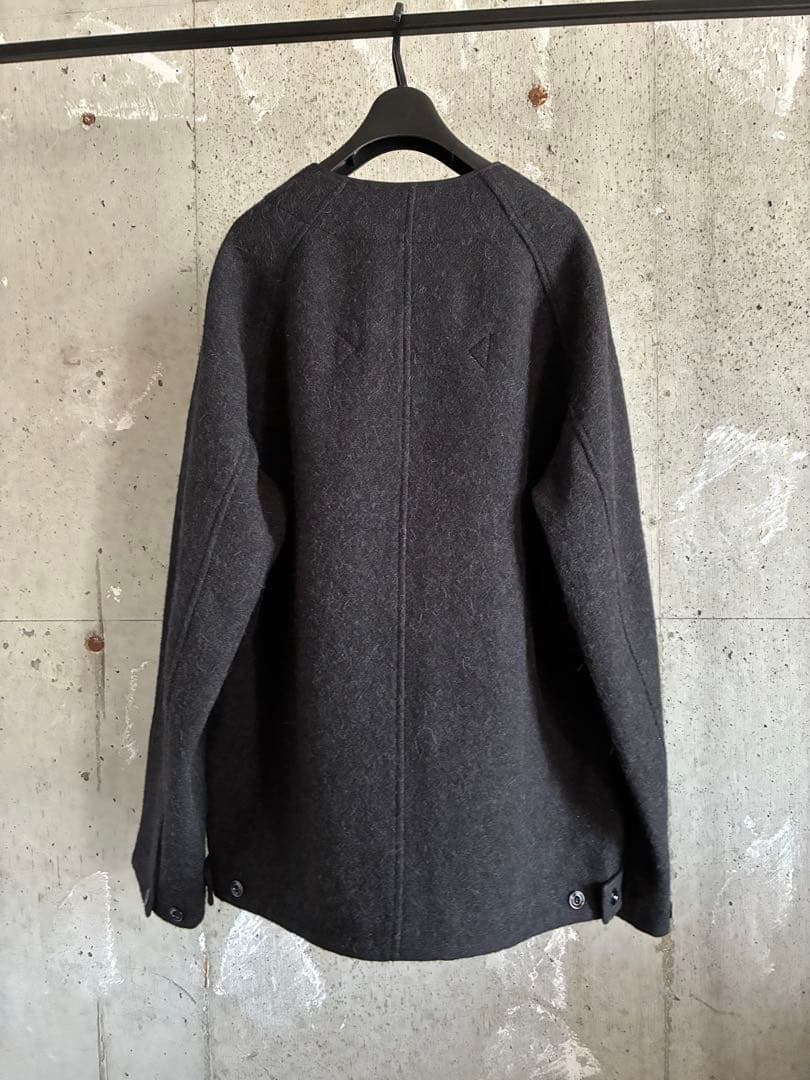 新品　Lemaire ルメール アルパカ　ノーカラージャケット カーディガン