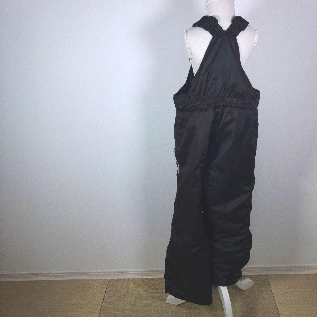 スキーウェア　キッズ　子供　140cm　男の子　ブラック　チェック柄　ニット帽