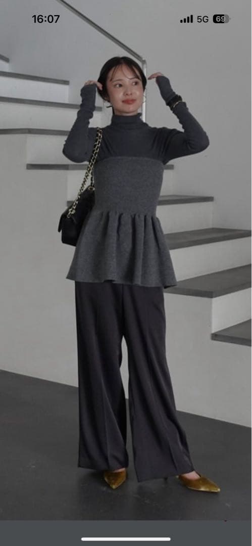 新品未使用タグ付きNOBLE ニットビスチェ