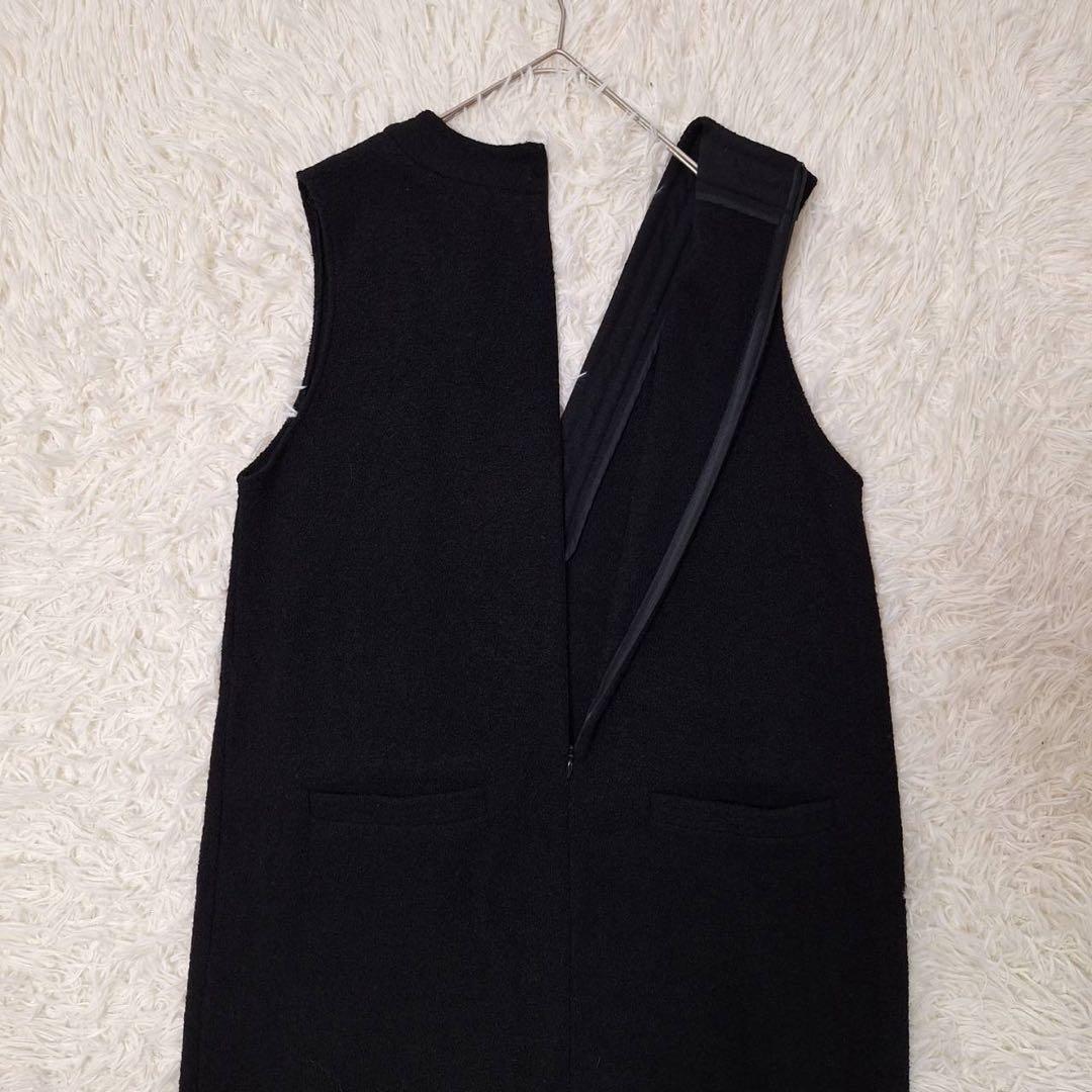 美品✨GALERIE VIE ファインブークレー Vネックサロペット ブラック