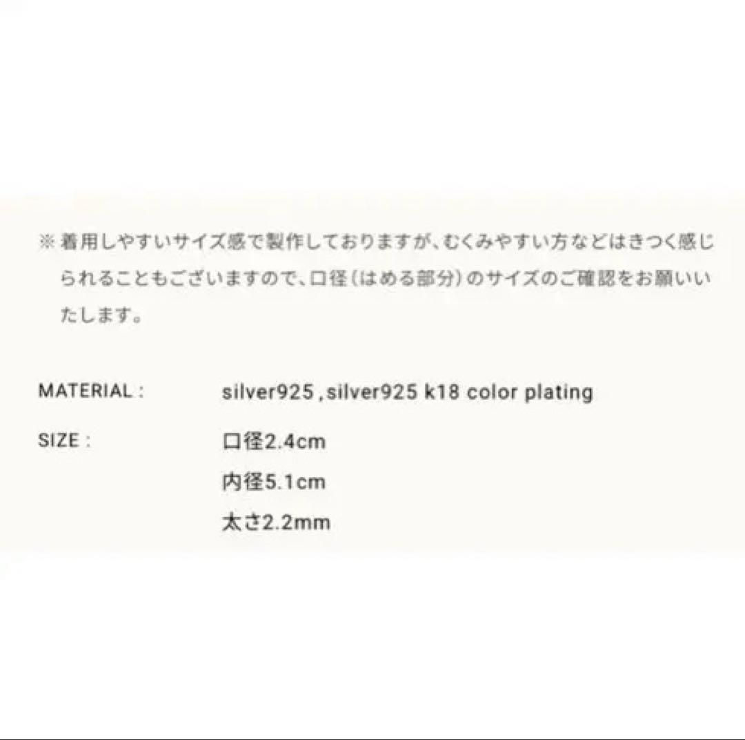 LORO loro バングル　wire bangle 01 silver