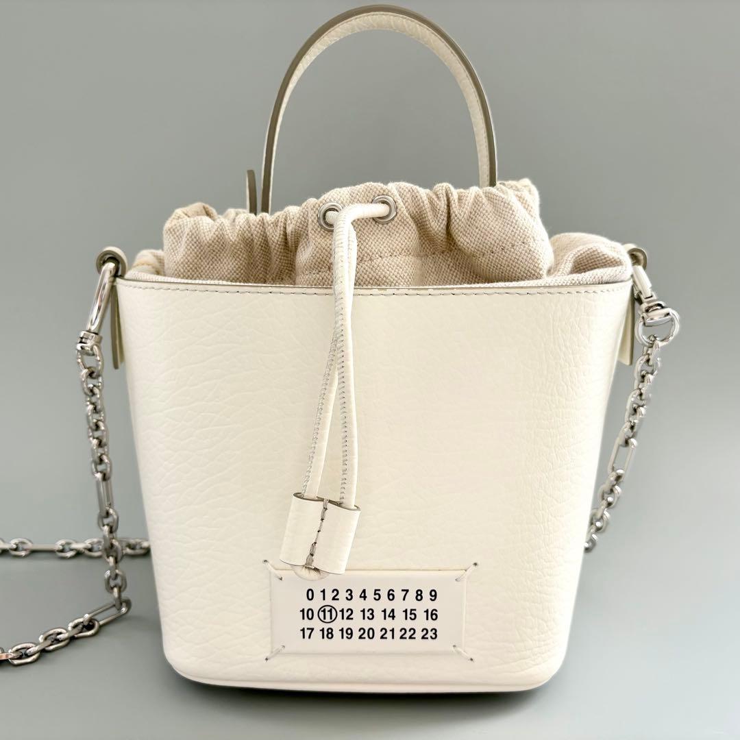 美品 メゾンマルジェラ 5AC バケット バッグ ショルダーバッグ ハンドバッグ