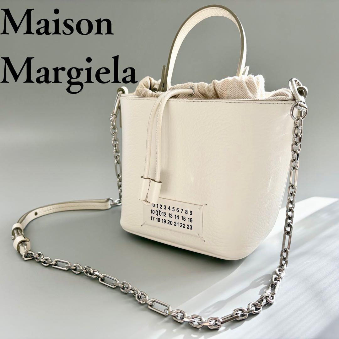 美品 メゾンマルジェラ 5AC バケット バッグ ショルダーバッグ ハンドバッグ