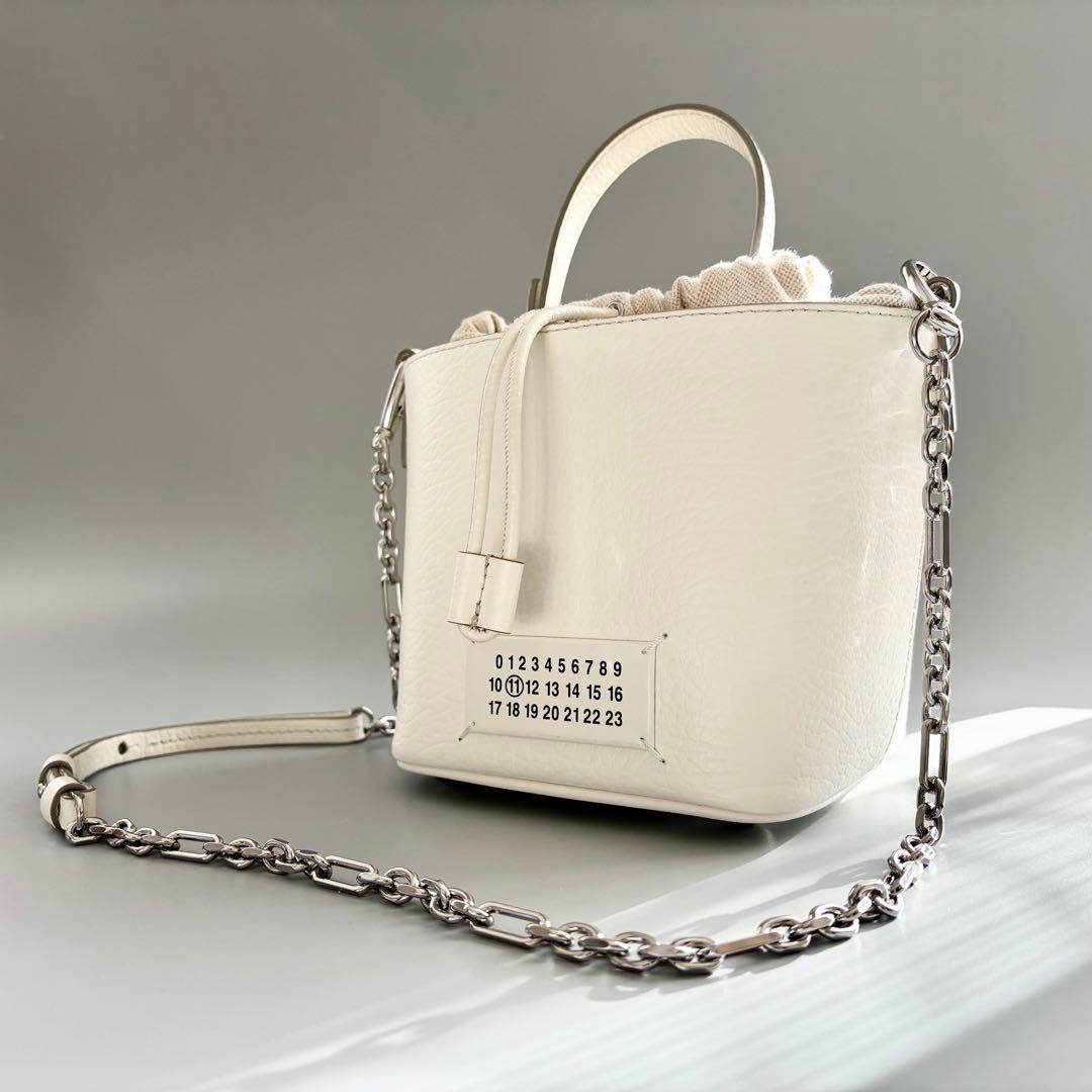 美品 メゾンマルジェラ 5AC バケット バッグ ショルダーバッグ ハンドバッグ