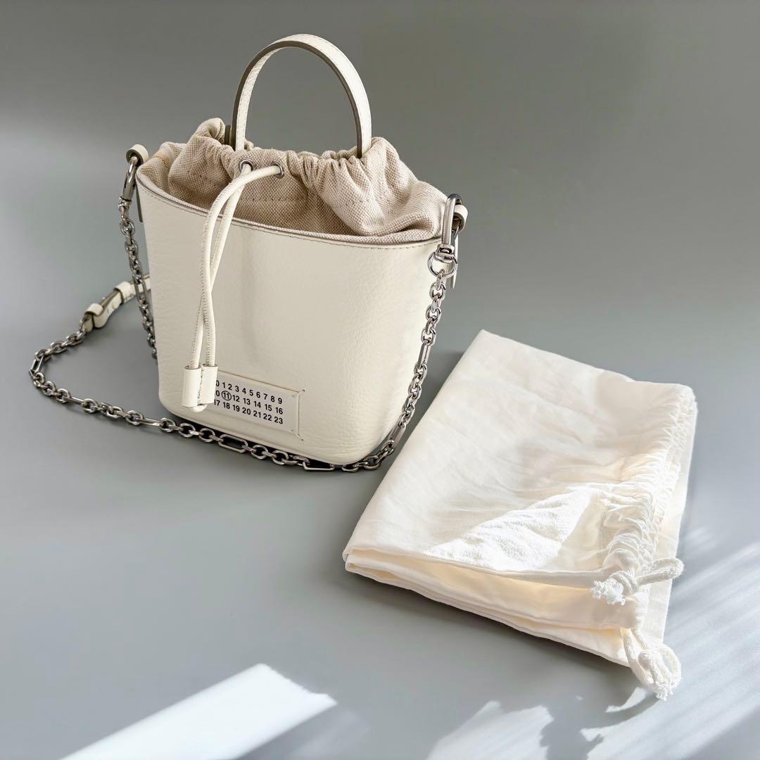 美品 メゾンマルジェラ 5AC バケット バッグ ショルダーバッグ ハンドバッグ