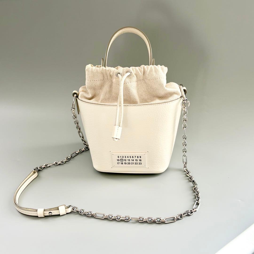 美品 メゾンマルジェラ 5AC バケット バッグ ショルダーバッグ ハンドバッグ