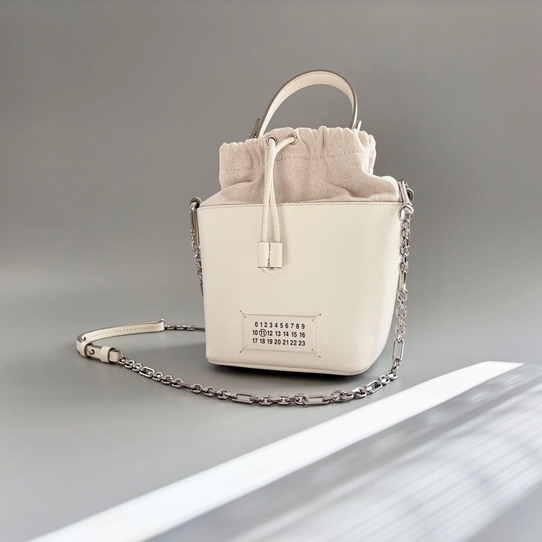 美品 メゾンマルジェラ 5AC バケット バッグ ショルダーバッグ ハンドバッグ