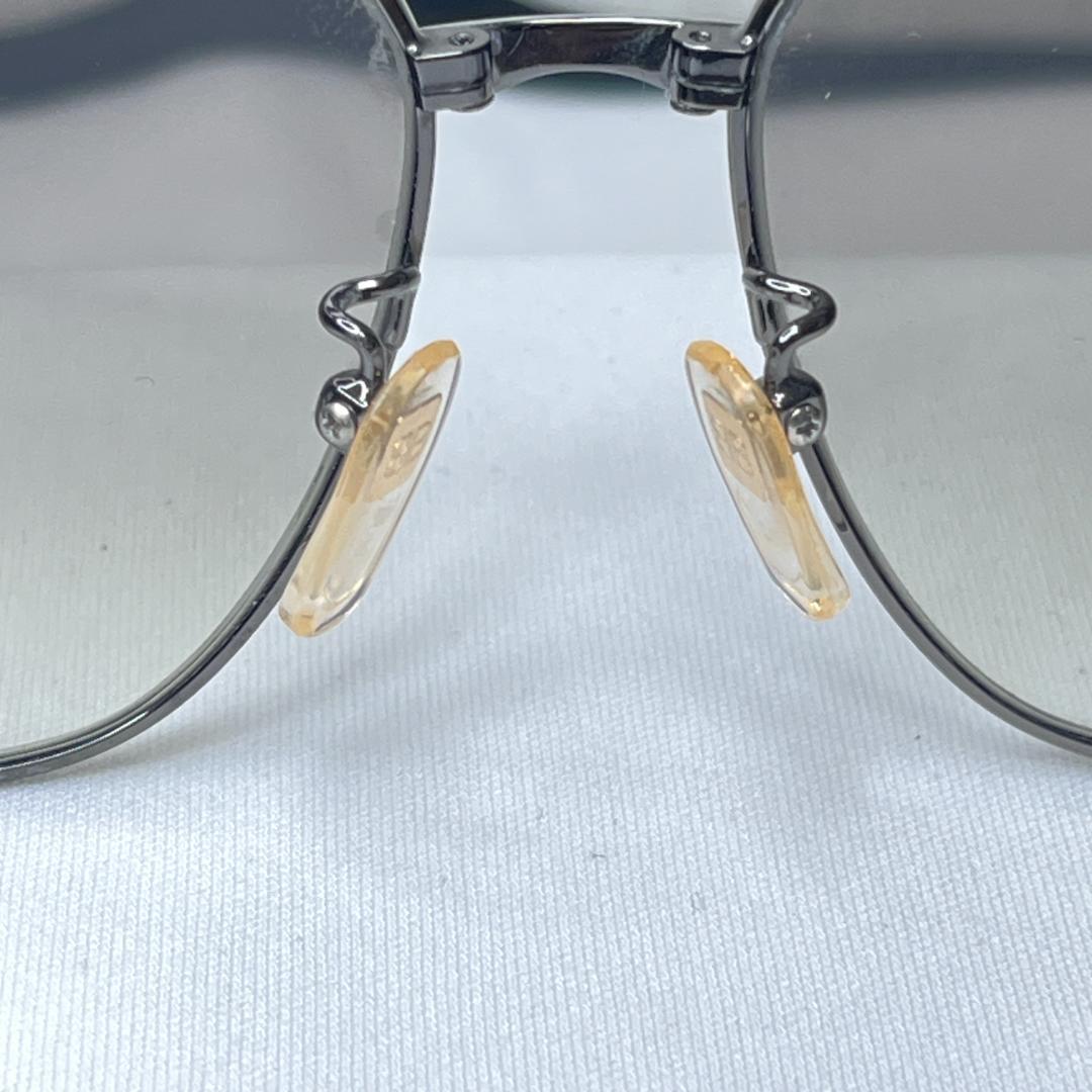 バレンシアガ　オクタゴン型金属フレームサングラス　メンズ　メタルフレーム