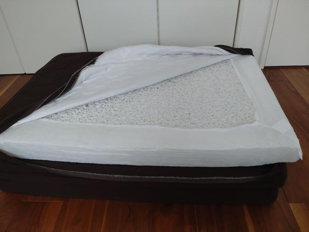 【58n】アイリスオーヤマ　エアリーマットレス　HG90-S　茶①