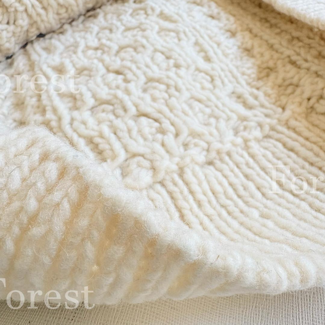 ペルーアラン柄ルーズベスト sizeFREE　かぐれ