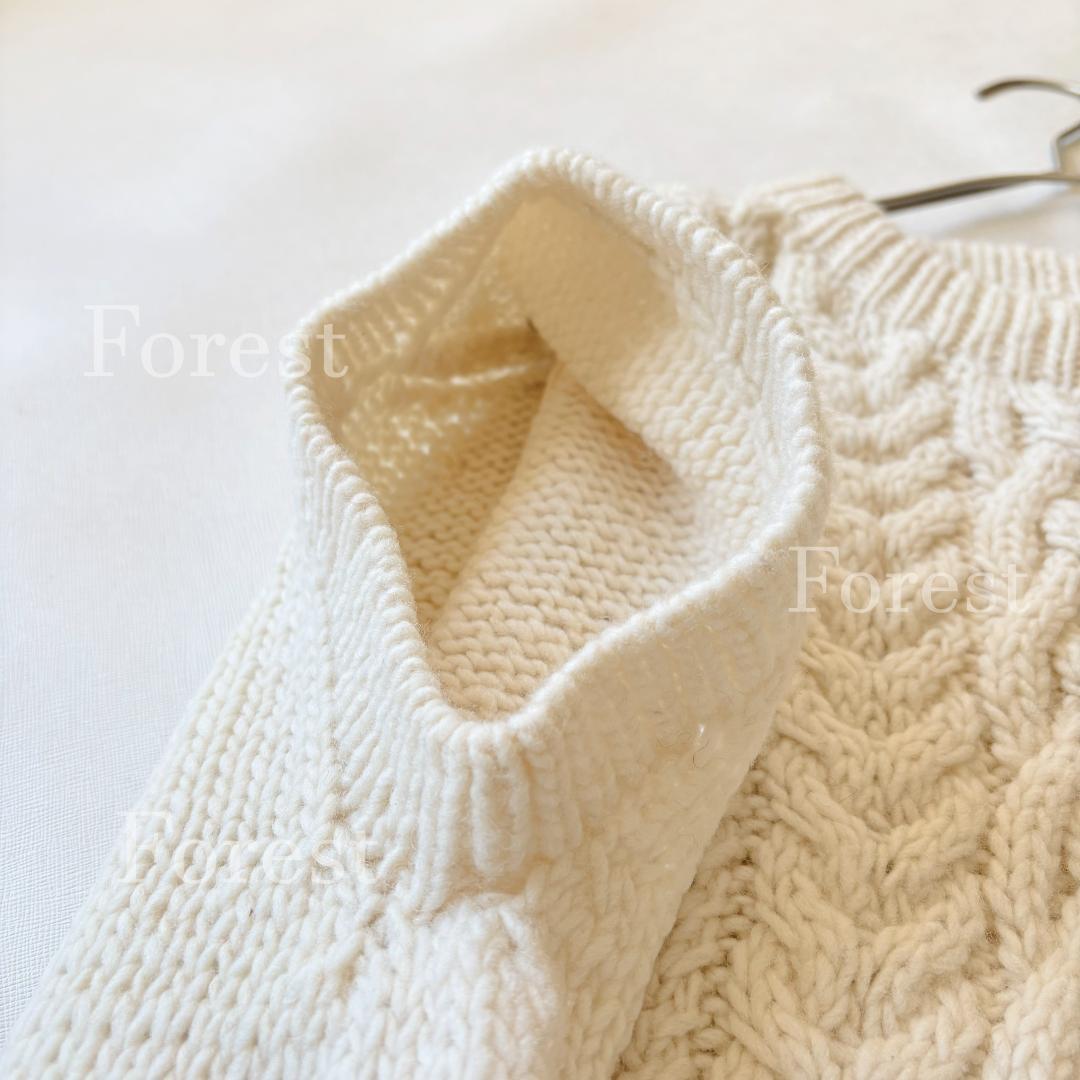 ペルーアラン柄ルーズベスト sizeFREE　かぐれ