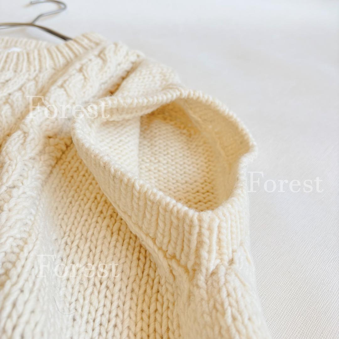 ペルーアラン柄ルーズベスト sizeFREE　かぐれ