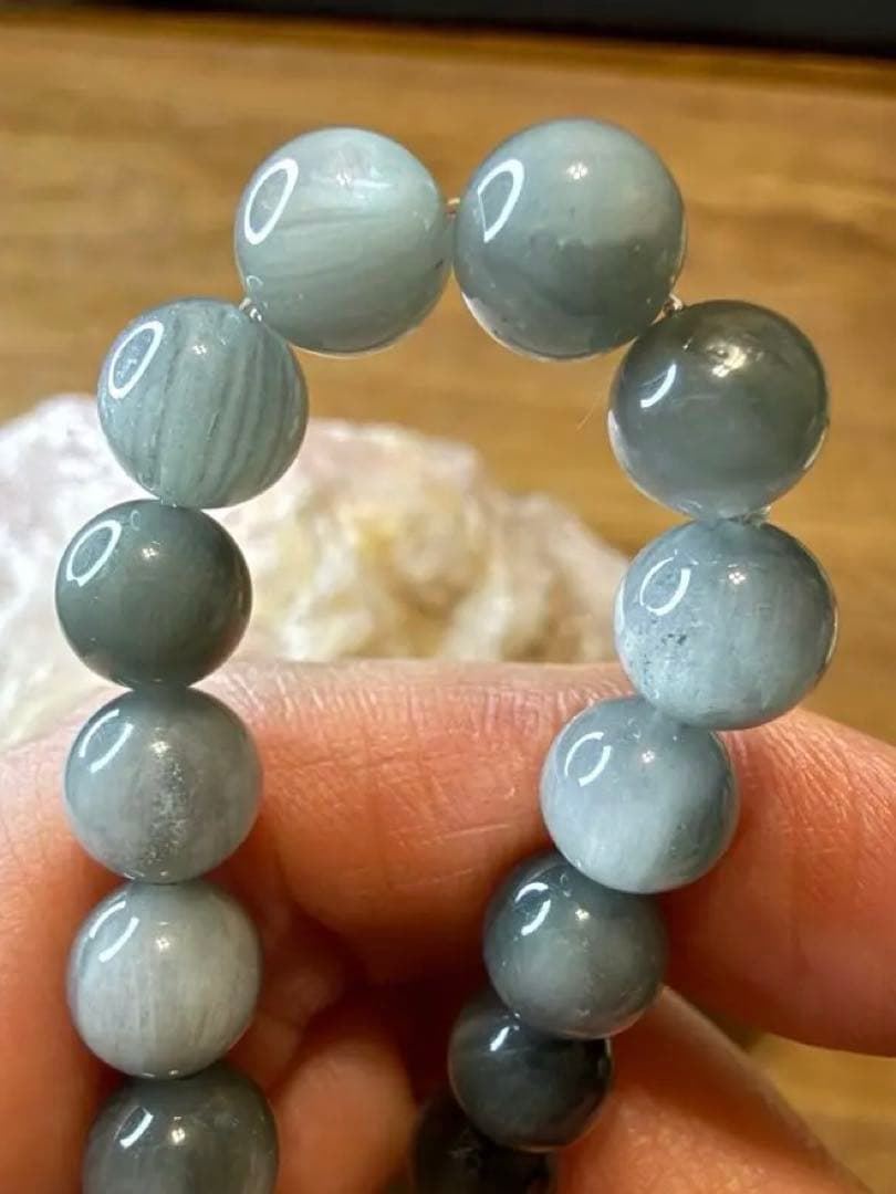 天然石✧希少アミアンサスインクルージョン￼クォーツブレスレット