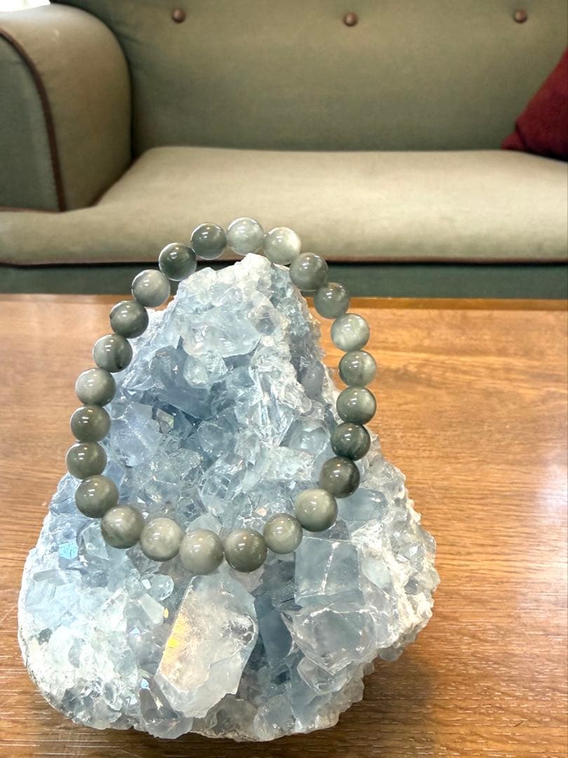 天然石✧希少アミアンサスインクルージョン￼クォーツブレスレット