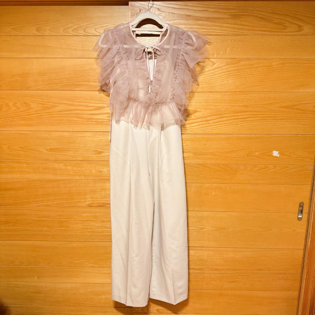 Lily Brownフリル付きチュールオールインワン