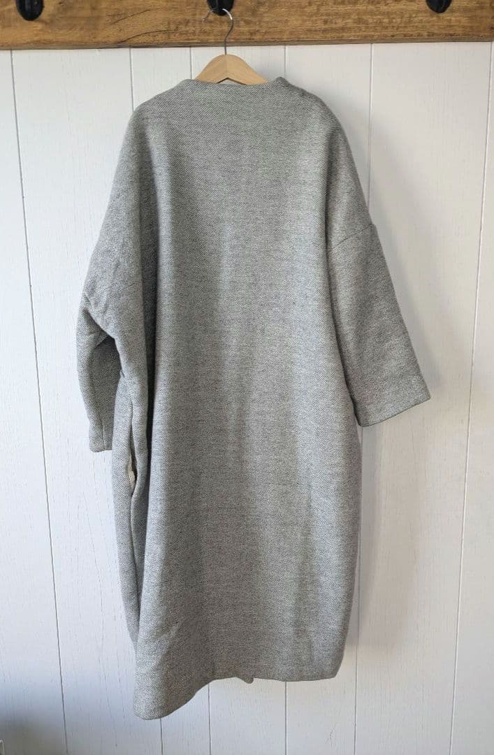 Gauze# ジーロンラムウール HAORI ライトグレー