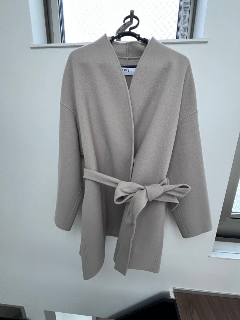 ノーカラーコート　新品タグ付き