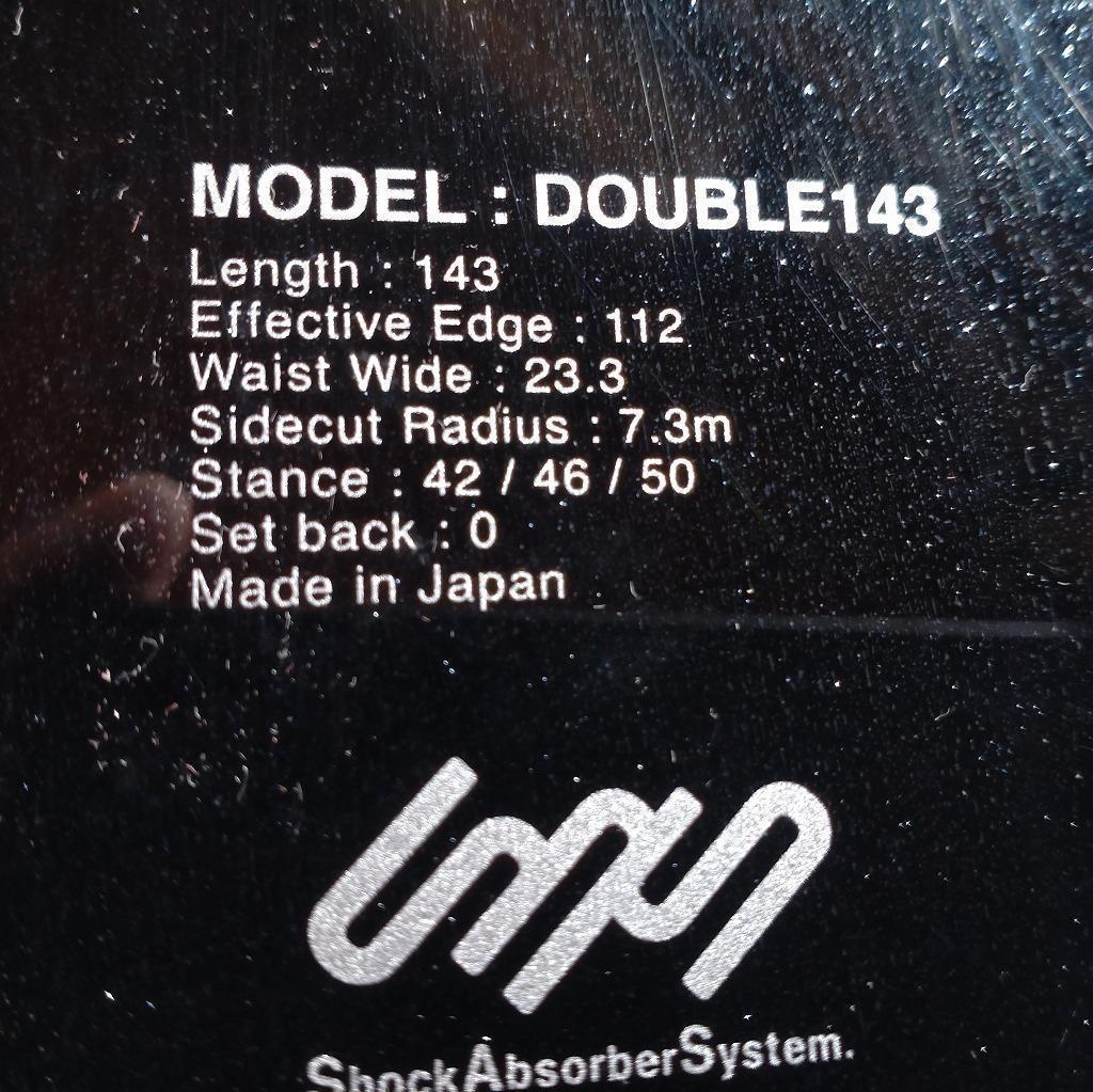 スノーボード ツインチップ 011 ARTISTIC DOUBLE 143cm