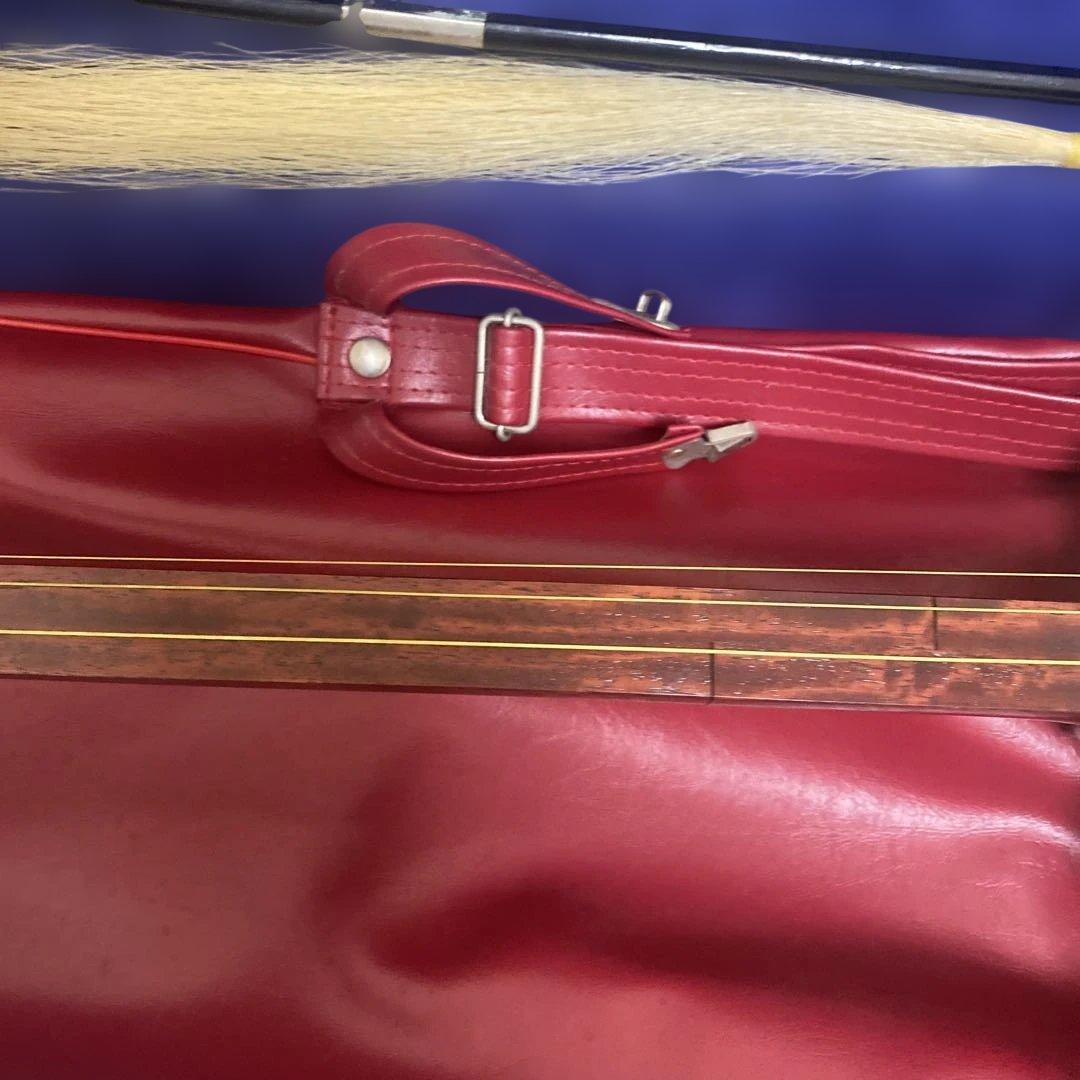 【現状品】　三味線　ケース付き