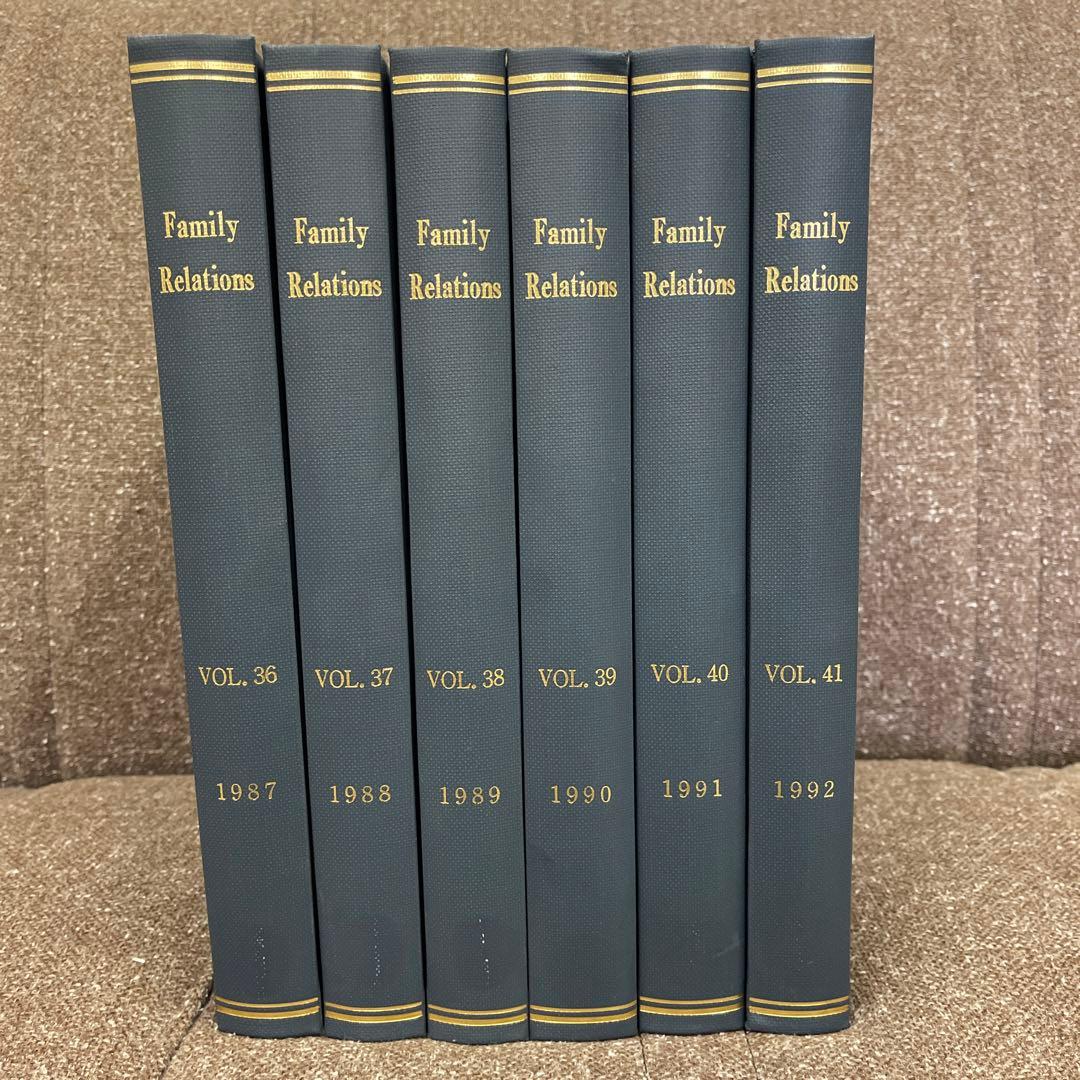 Family Relations　第36巻～41巻（各4号）1987～1992年
