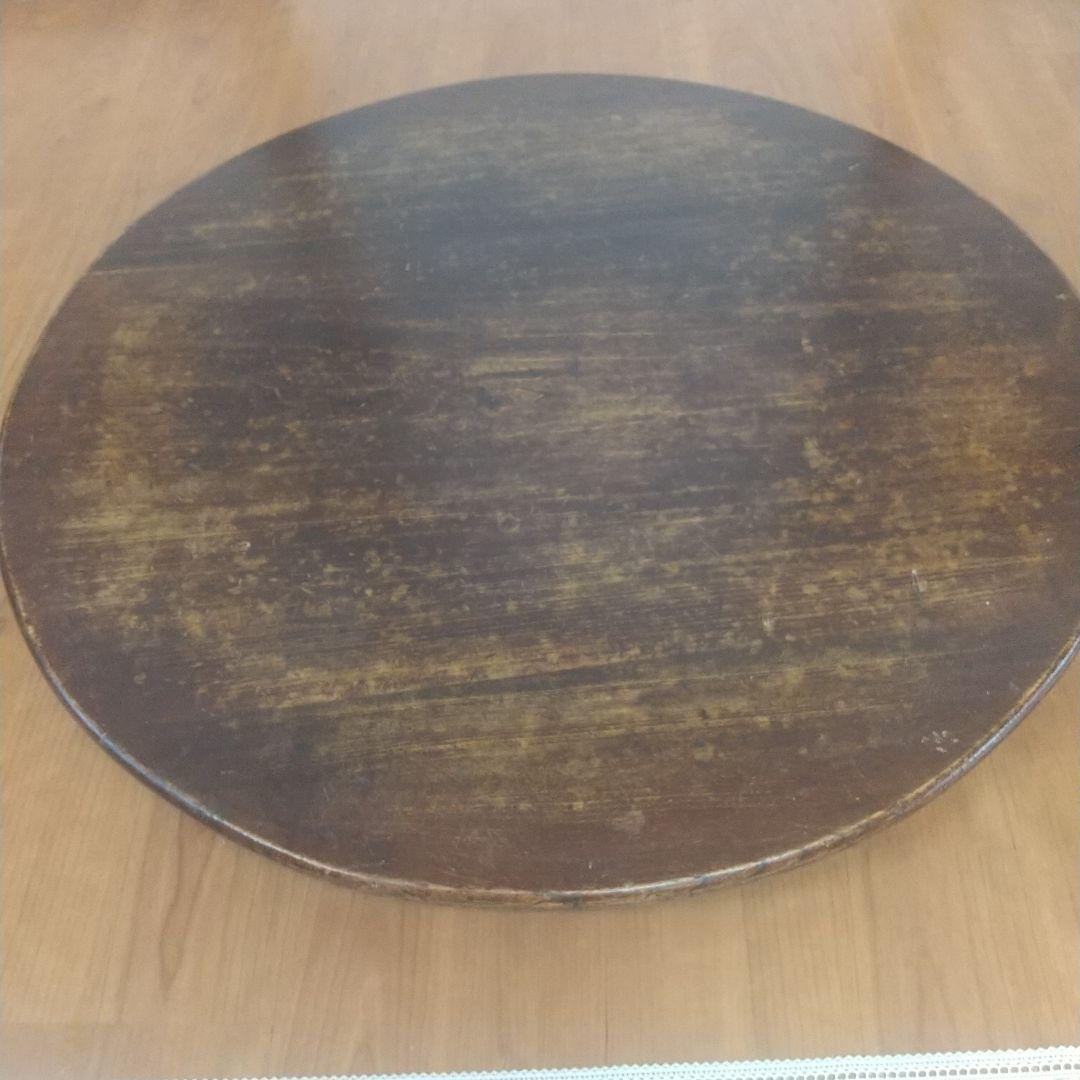 昭和レトロ 古家具 円形 円型 木製ちゃぶ台 折り畳みテーブル 円卓 座卓 大型