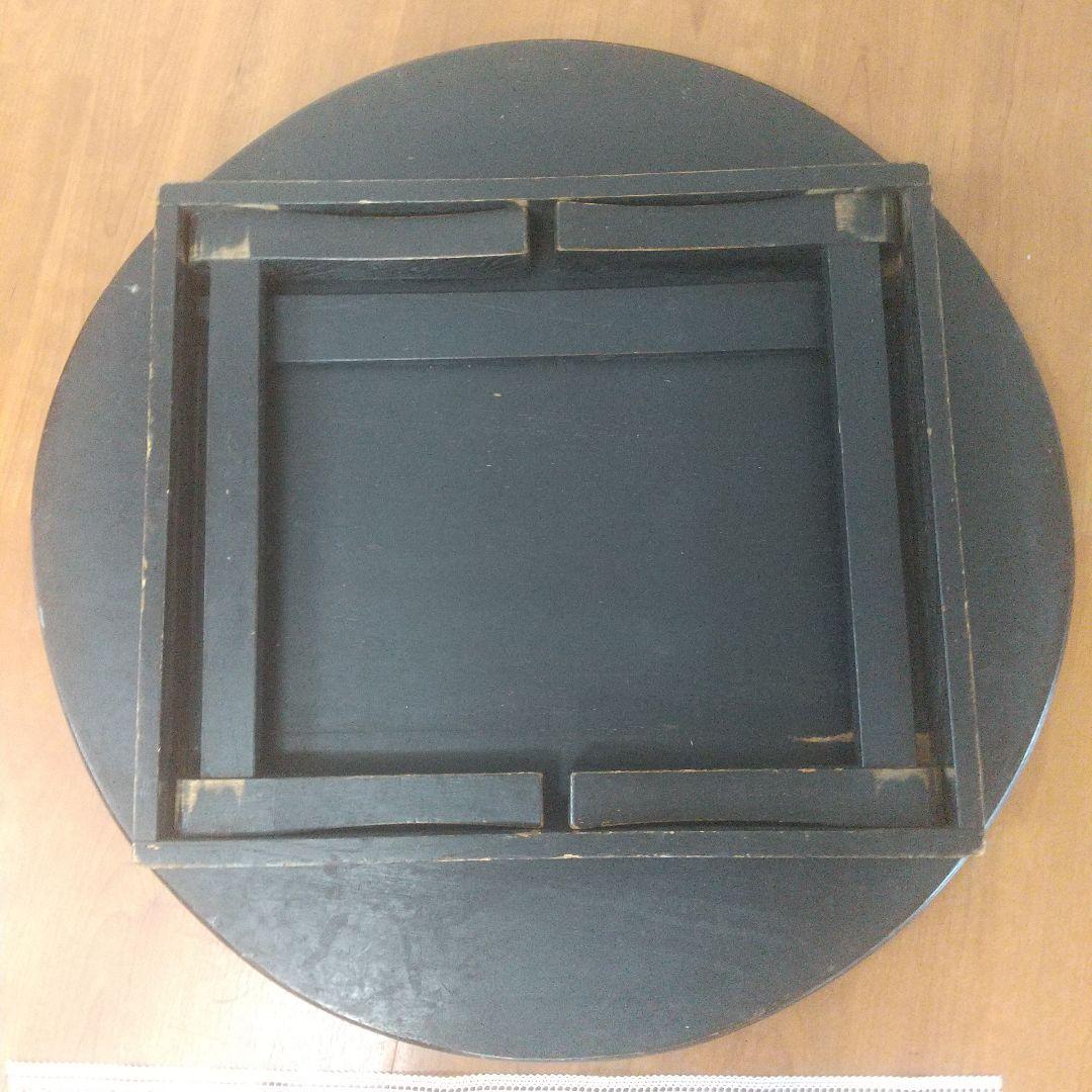 昭和レトロ 古家具 円形 円型 木製ちゃぶ台 折り畳みテーブル 円卓 座卓 大型