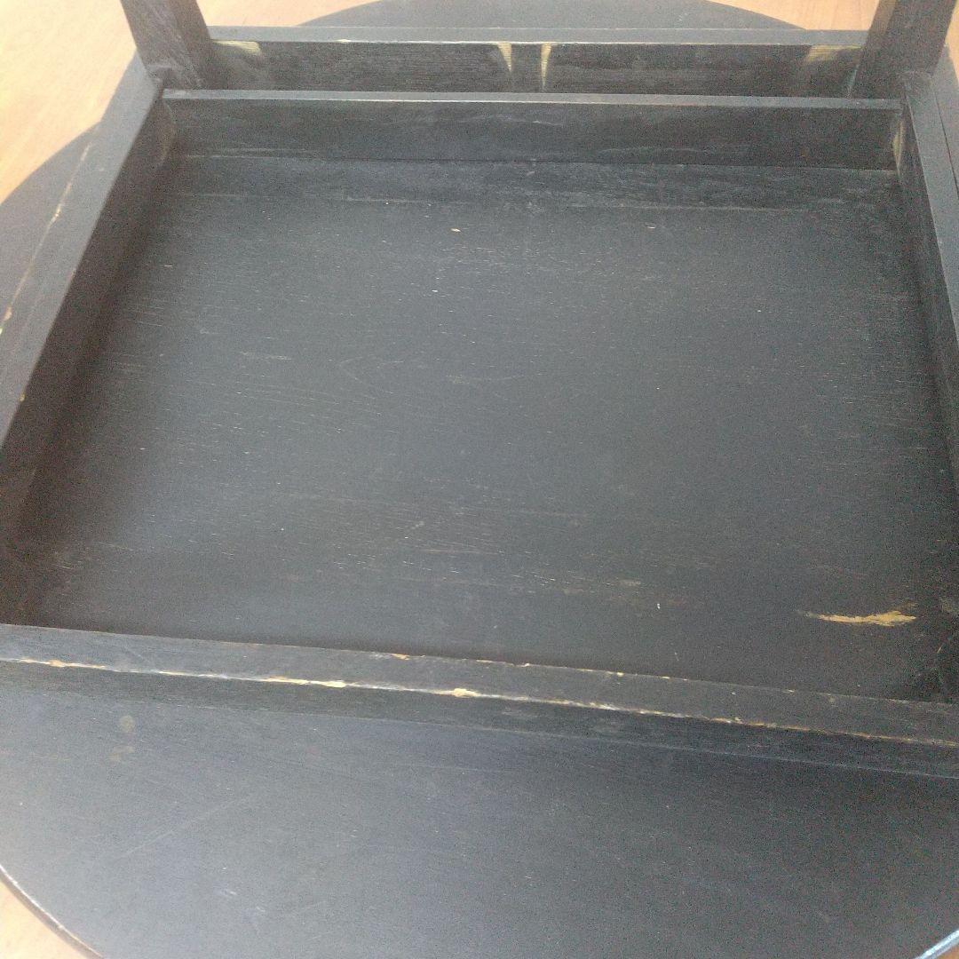 昭和レトロ 古家具 円形 円型 木製ちゃぶ台 折り畳みテーブル 円卓 座卓 大型