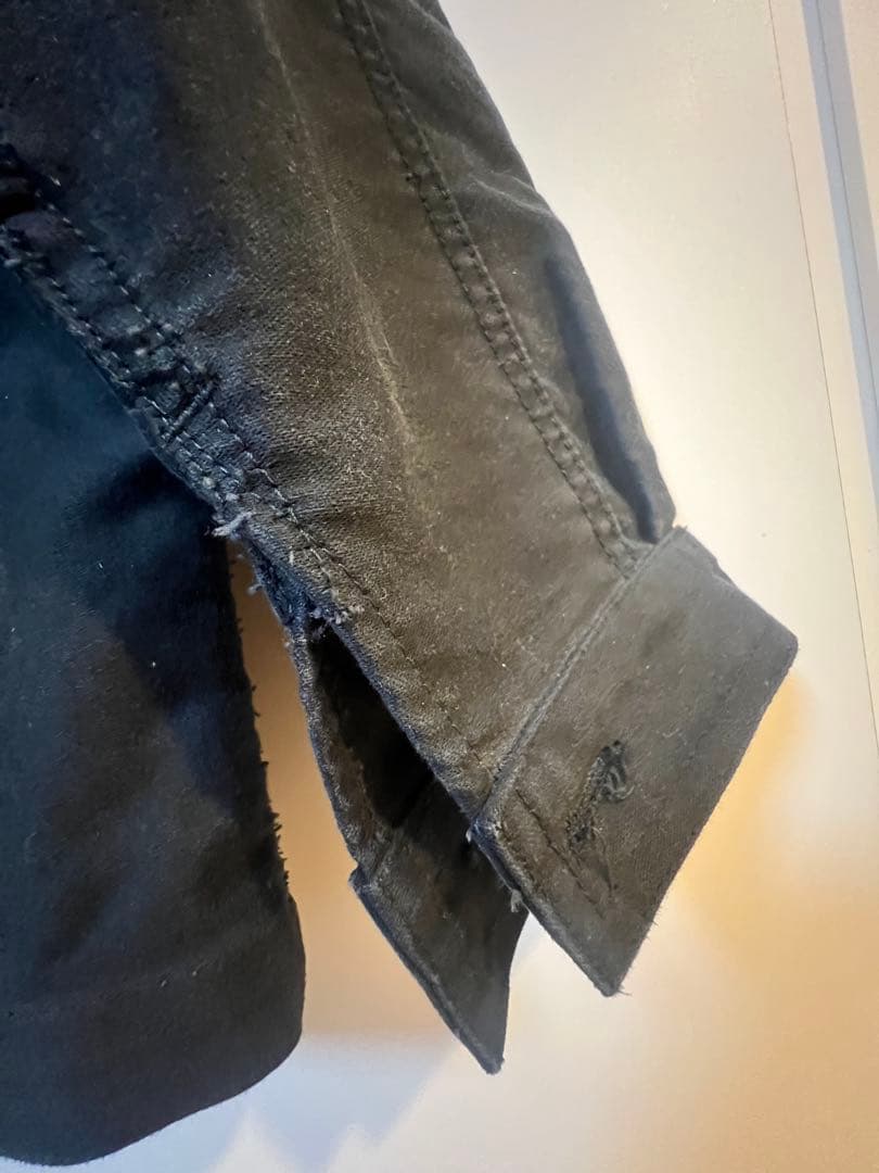 ル・トラヴァイユール・ガリス フレンチモールスキンジャケット ブラック 2