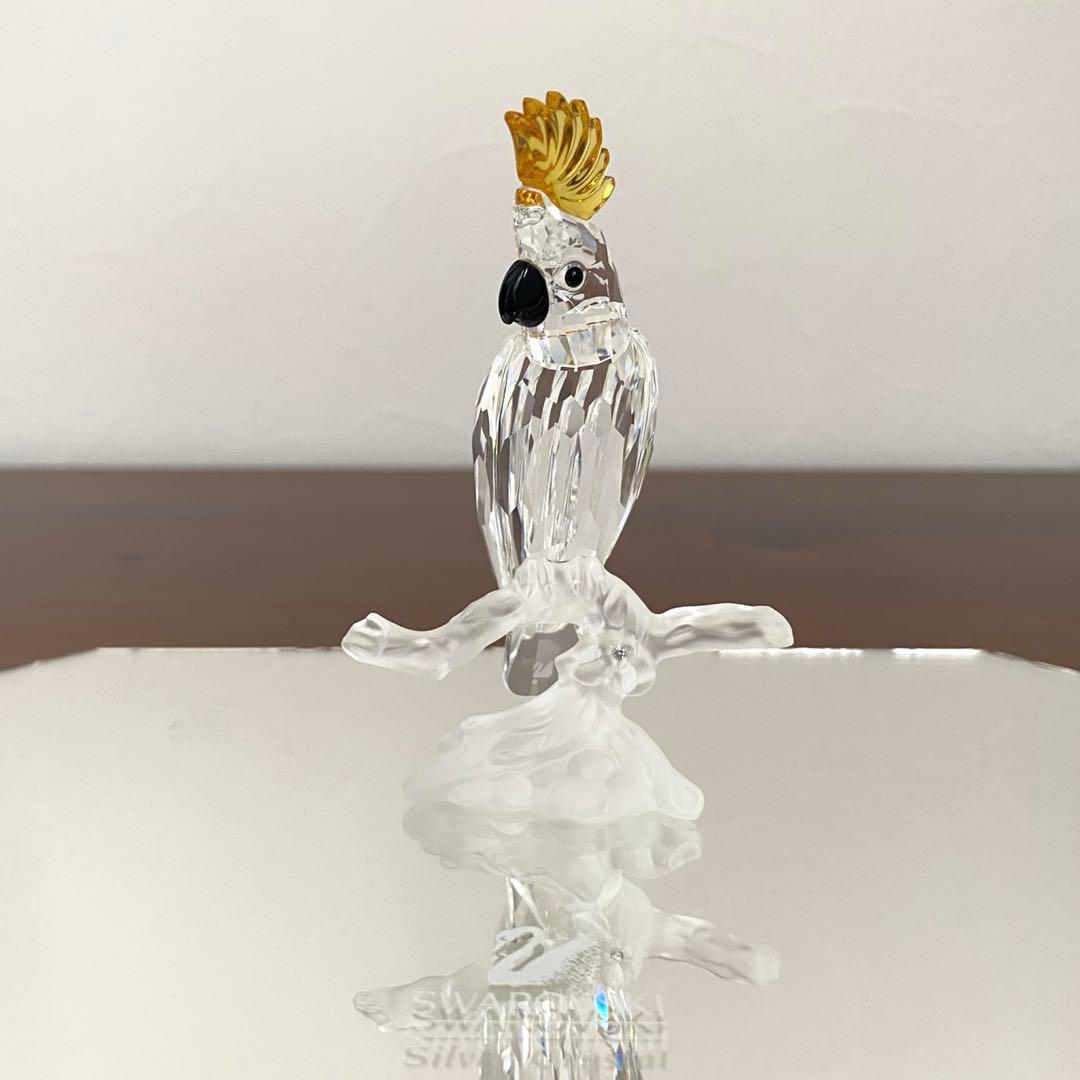 SWAROVSKI スワロフスキー クリスタル バタンインコ 置物