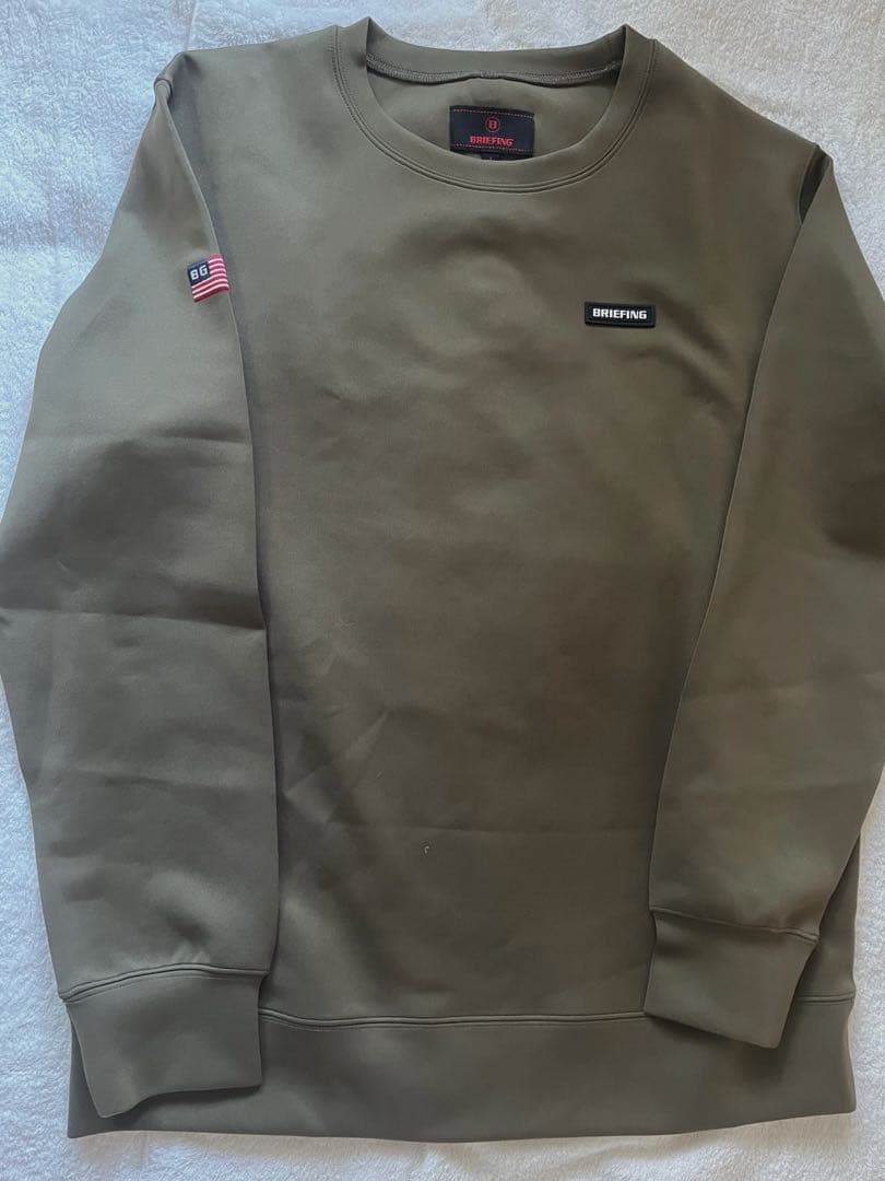 BRIEFING オリーブ スウェット Lサイズ