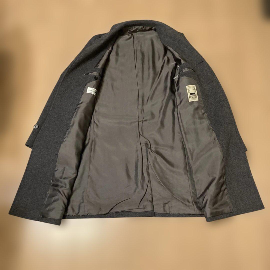 【値下げしました】【美品】ユニバーサルランゲージ ウールチェスターコート