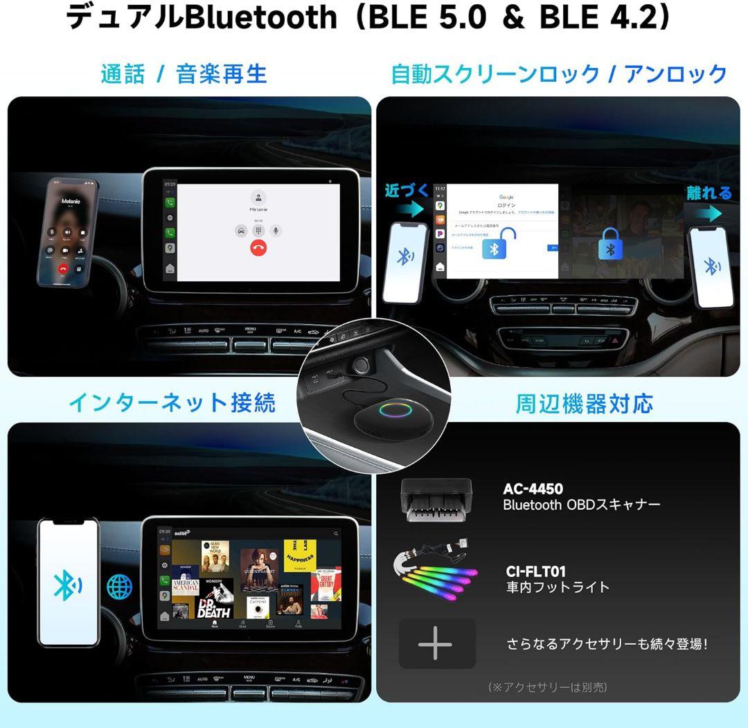 AI Box CarPlay　ワイヤレスCarPlay/Android Auto