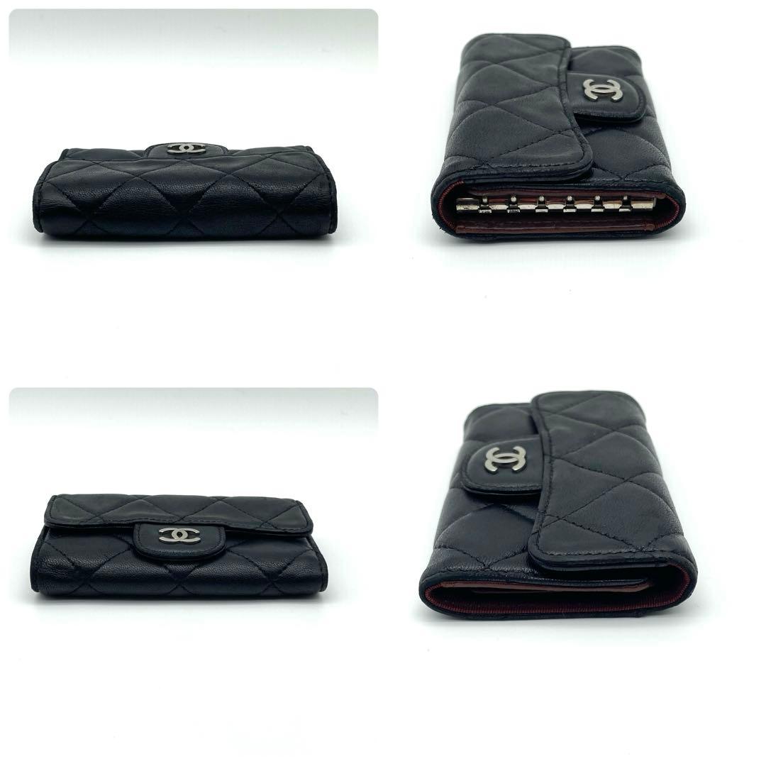 CHANEL シャネル ６連 キーケース マトラッセ カードポケット付き