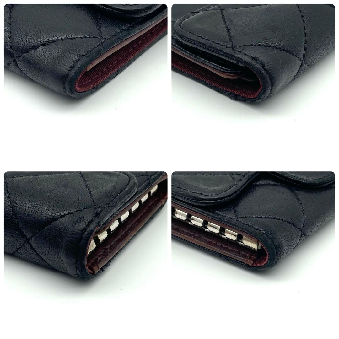 CHANEL シャネル ６連 キーケース マトラッセ カードポケット付き