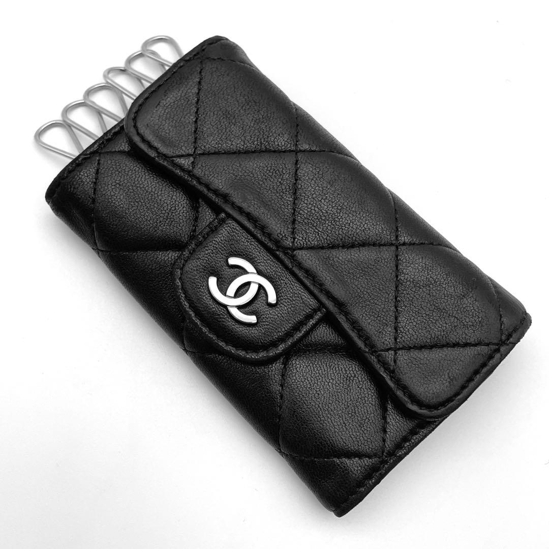 CHANEL シャネル ６連 キーケース マトラッセ カードポケット付き