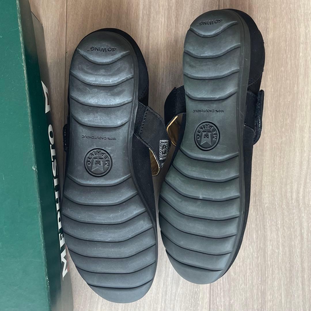 MEPHISTO 黒　ストラップシューズ　メフィスト　フランス　23、5cm