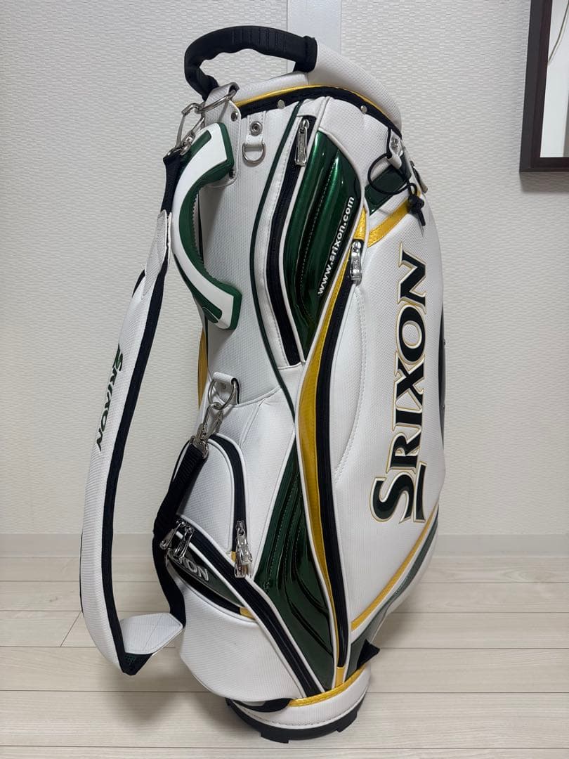 SRICONキャディバッグ ホワイト/グリーン/イエロー