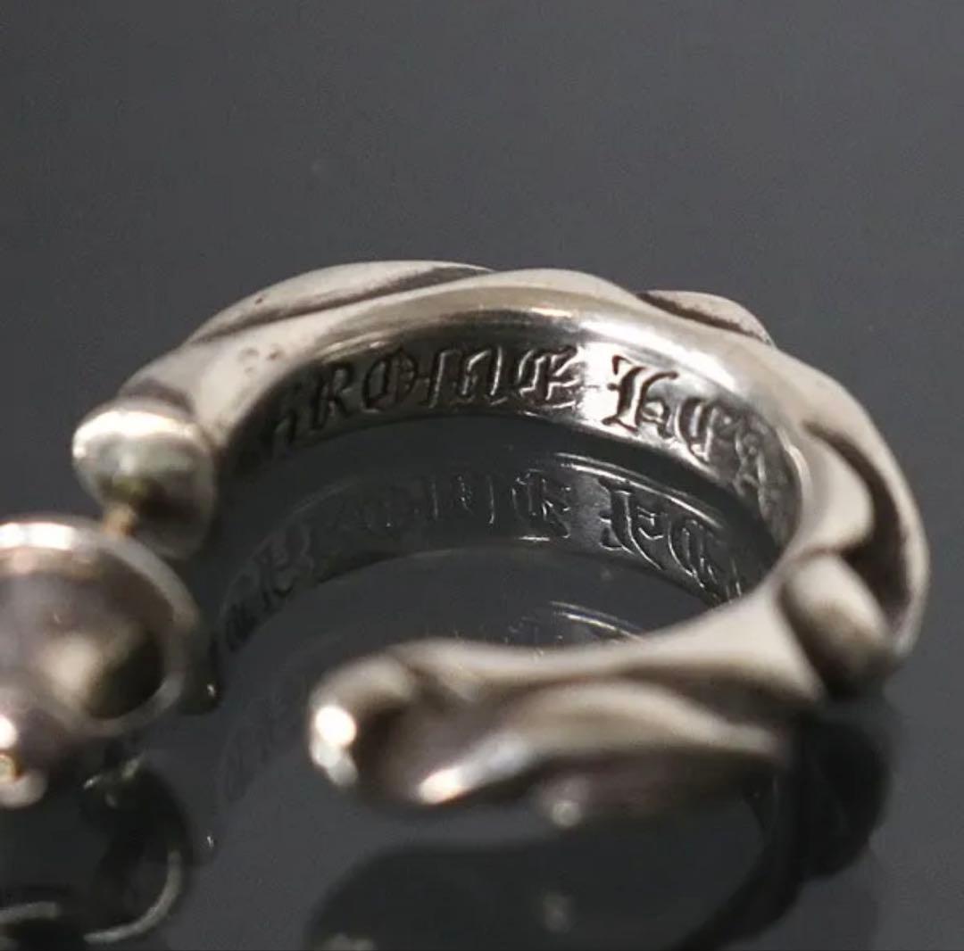 クロムハーツ スクロール フープ ピアス SV925 100093