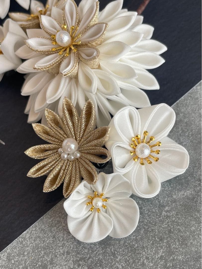 白髪飾り　振袖髪飾り　成人式髪飾り　髪飾りセット
