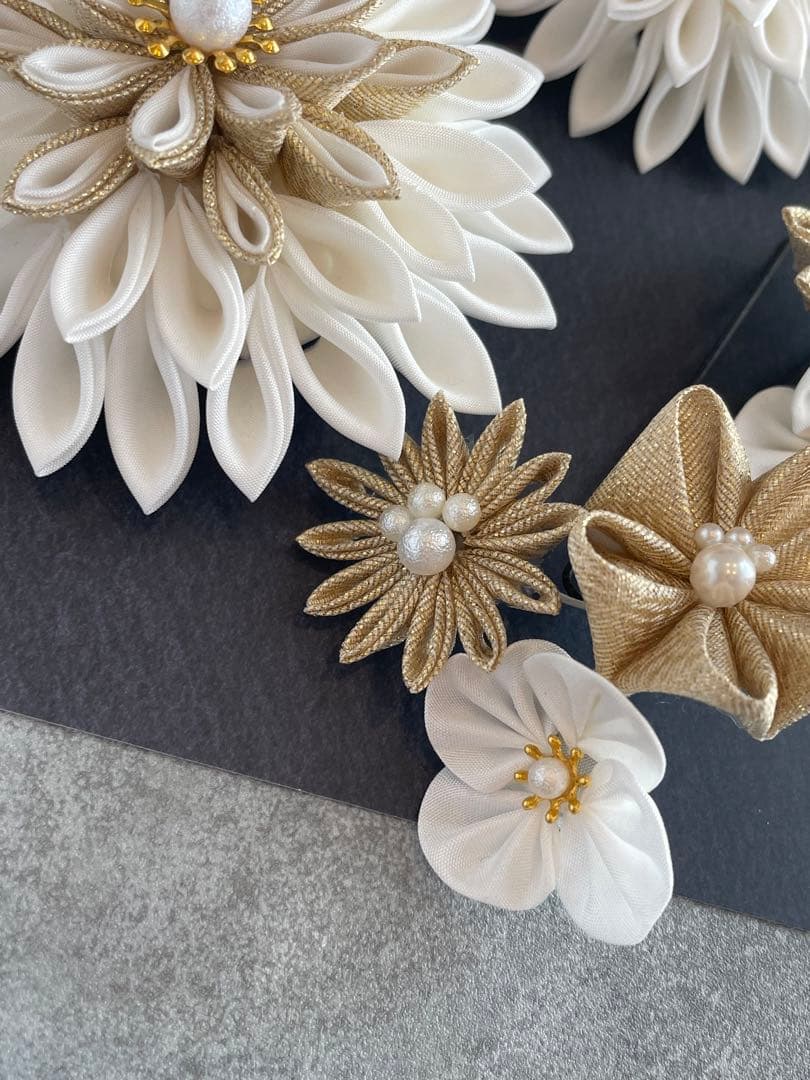 白髪飾り　振袖髪飾り　成人式髪飾り　髪飾りセット