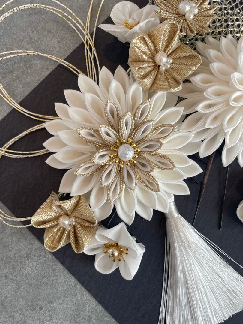 白髪飾り　振袖髪飾り　成人式髪飾り　髪飾りセット