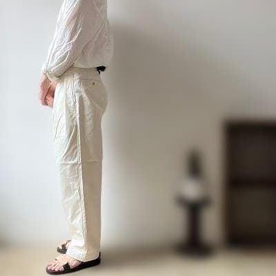 【新品未使用品】CIOTA 2Tuck Chino Cloth Pants 白