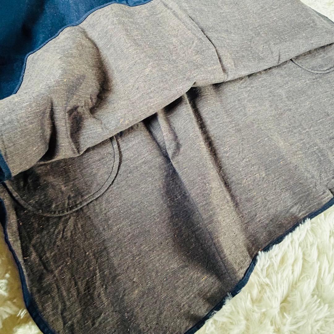 極美品★45rpm/45r ONE ONE いろいろデニムのプルフリルチュニック